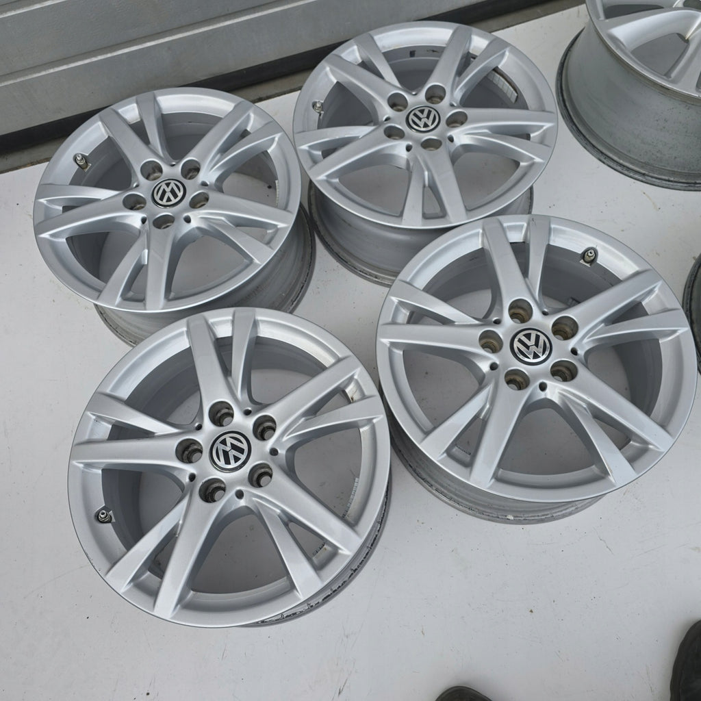 4x Alufelge 16 Zoll 7.0" 5x112 52ET BMW 4 Caddy V Golf VII Touran Rim Wheel FEL4650160740nf