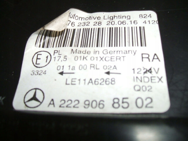 Frontscheinwerfer Mercedes-Benz W222 A2229068502 LED Rechts Headlight