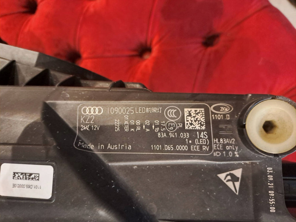 Frontscheinwerfer Audi Q3 83A941033 11010650000 Links Scheinwerfer Headlight SCH1205359622sk