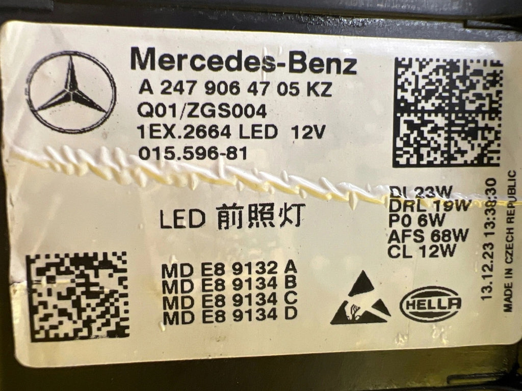 Frontscheinwerfer Mercedes-Benz W247 A2479064705 LED Links Headlight SCH8432082456oh