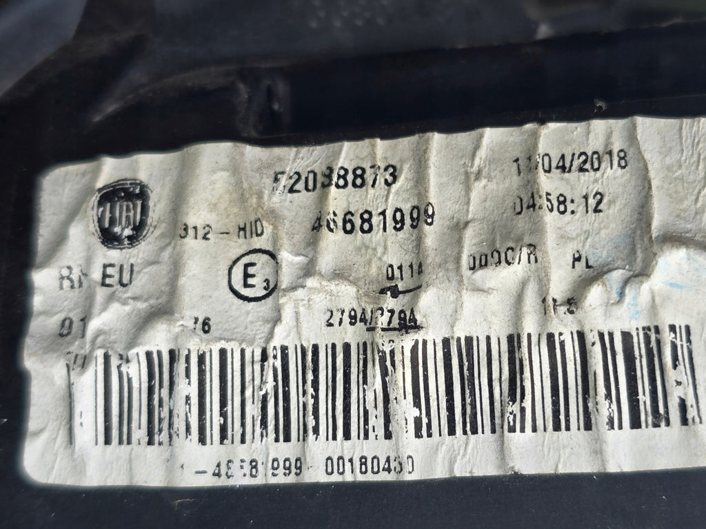 Frontscheinwerfer Fiat 500 52038873 Rechts Scheinwerfer Headlight SCH4786325147gx