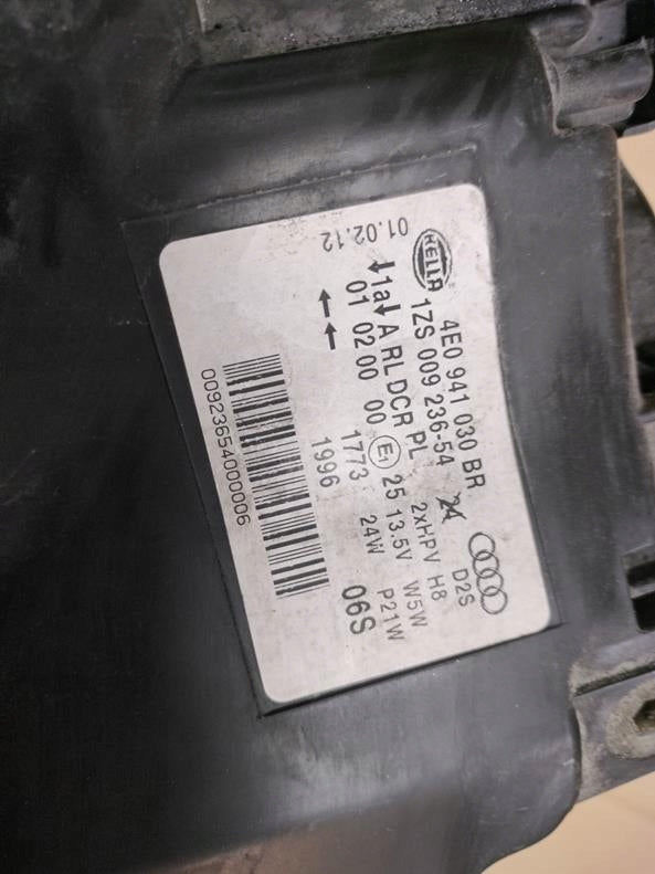 Frontscheinwerfer Audi A8 4E0941030BR Xenon Rechts Scheinwerfer Headlight SCH5388280263xb