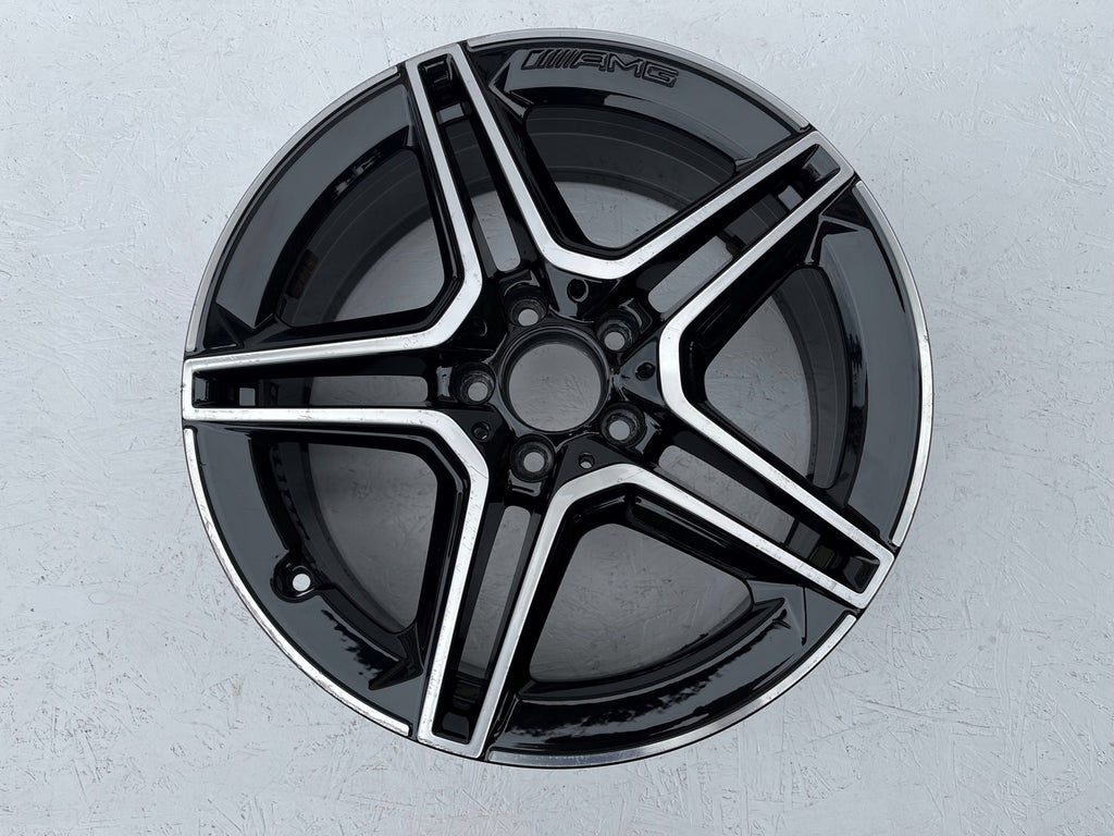 1x Alufelge 18 Zoll 7.5" 5x112 49ET Glanz Schwarz A1774011500 Mercedes-Benz W177