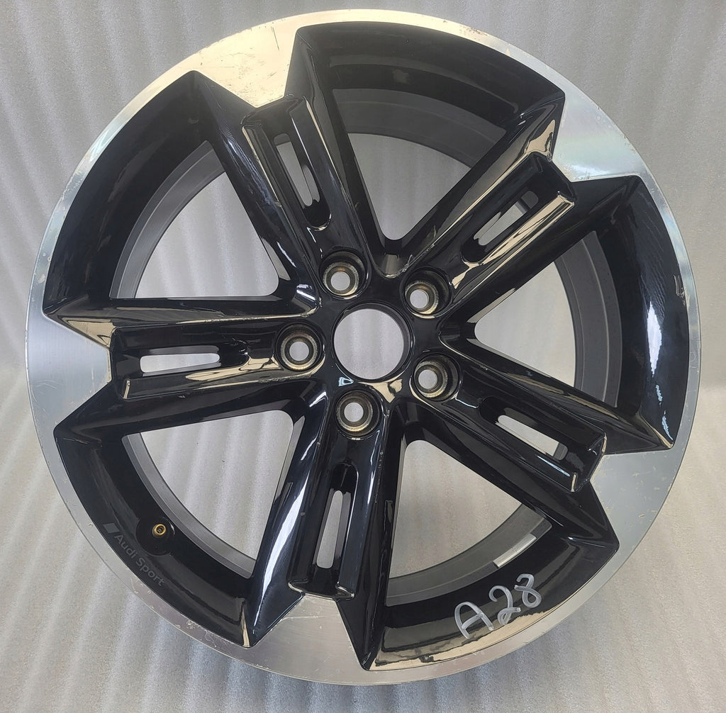 1x Alufelge 18 Zoll 7.0" 5x112 40ET Glanz Schwarz 81A601025AM Audi Rim Wheel