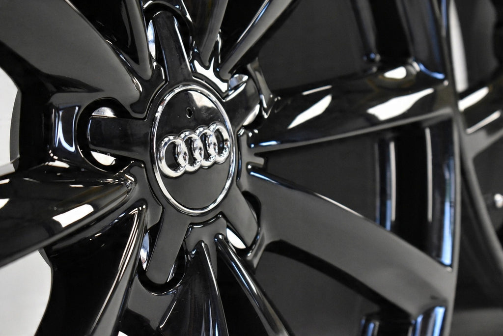 4x Alufelge 18 Zoll 8.0" 5x112 48ET Glanz Schwarz 4F0601025CP Audi A6 C6