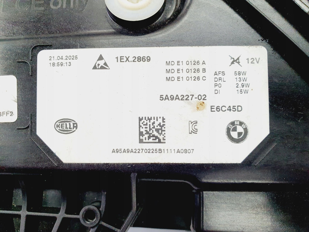 Frontscheinwerfer BMW X1 5A9A227-02 LED Links Scheinwerfer Headlight SCH8517864916ig