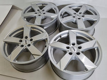 Laden Sie das Bild in den Galerie-Viewer, 4x Alufelge 17 Zoll 7.5" 5x112 28ET Glanz Silber Audi Rim Wheel FEL2218018472re