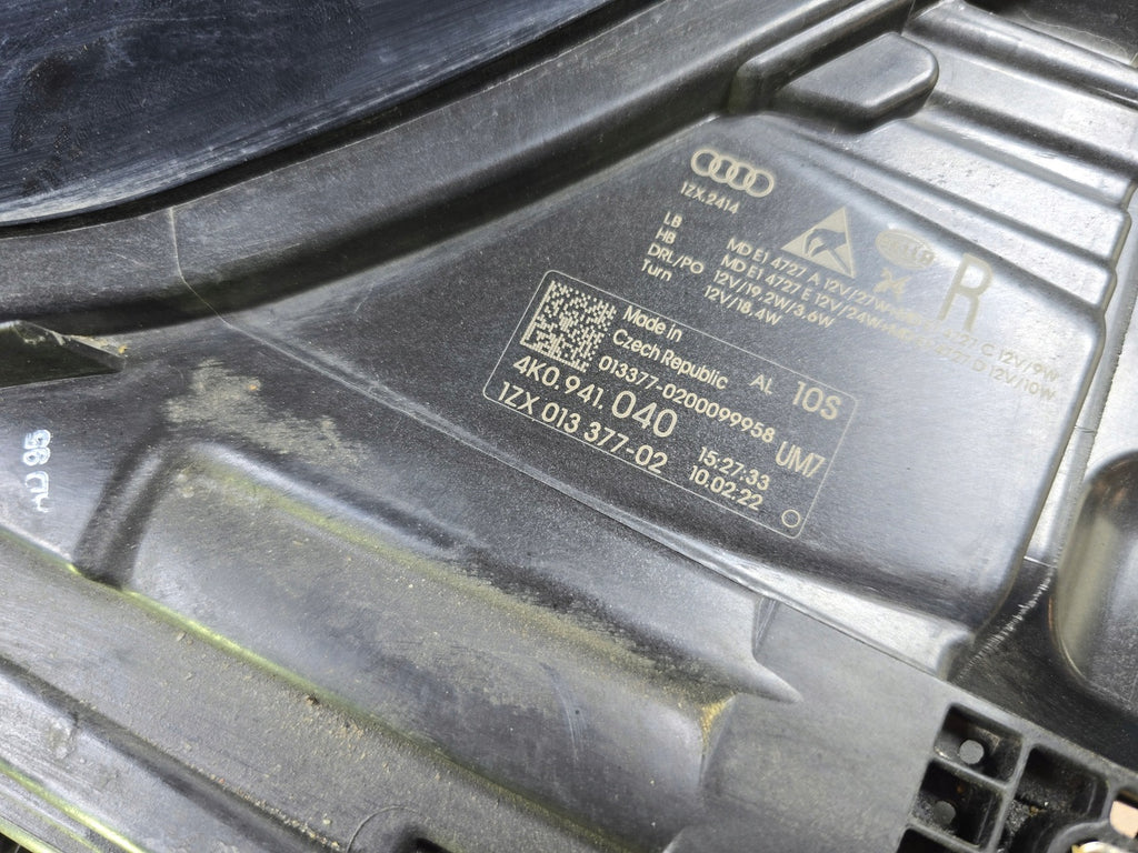 Frontscheinwerfer Audi A6 C8 4K0941040 Full LED Rechts Scheinwerfer Headlight SCH5587207446vi