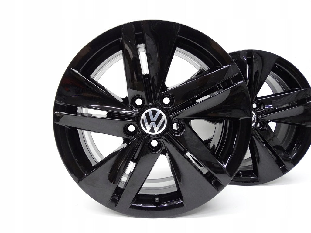 4x Alufelge 16 Zoll 7.0" 5x112 48ET Glanz Schwarz 5H0601025 VW Golf Viii FEL7629797730sq