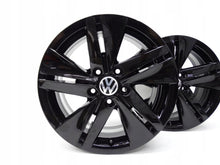 Load image into Gallery viewer, 4x Alufelge 16 Zoll 7.0" 5x112 48ET Glanz Schwarz 5H0601025 VW Golf Viii FEL7629797730sq