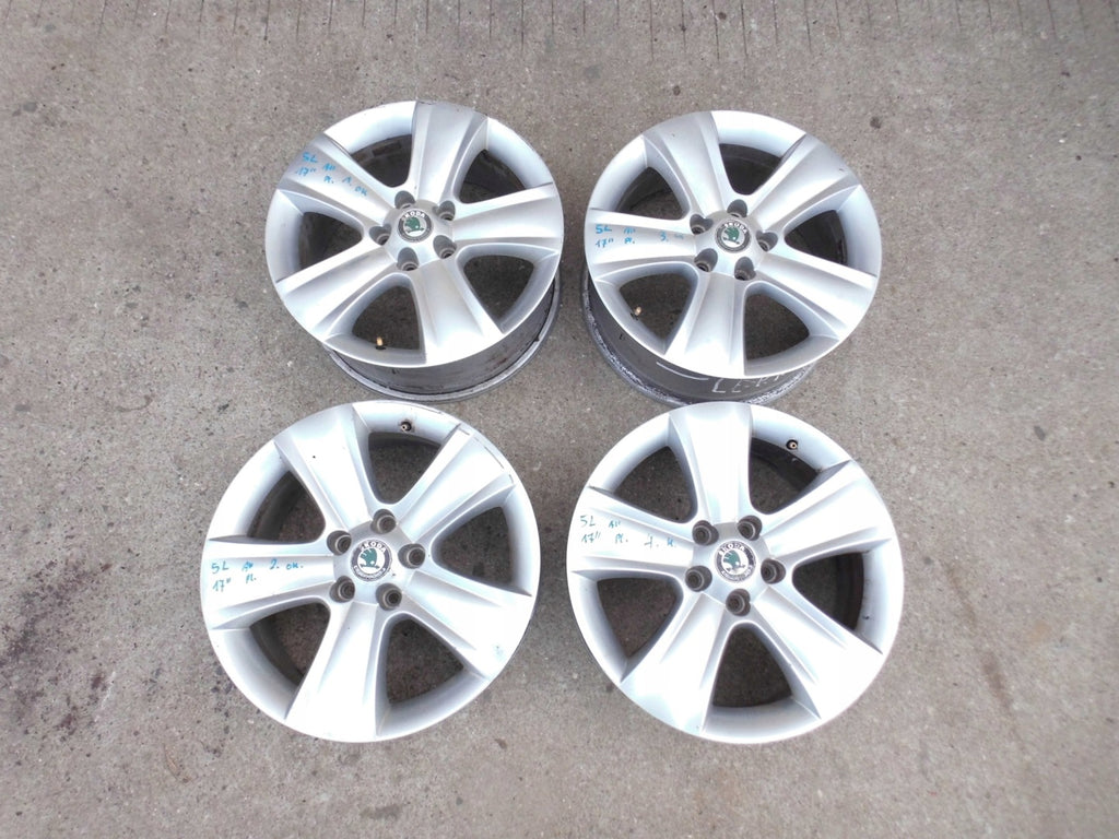 4x Alufelge 17 Zoll 7.0" 5x112 45ET 5L0601025B Skoda Yeti 5l Rim Wheel FEL4564126618zt