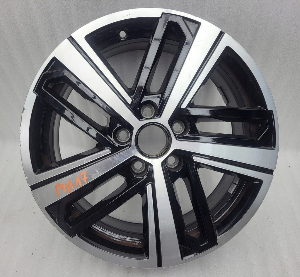 1x Alufelge 17 Zoll 6.5" 5x112 49ET Glanz Schwarz 2K7601025C VW Caddy V FEL8034724125hn