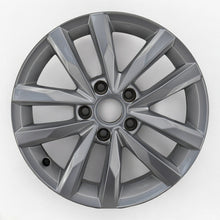 Load image into Gallery viewer, 1x Alufelge 16 Zoll 6.5&quot; 5x112 48ET Glanz Silber 5TA601025Q Vw Rim Wheel