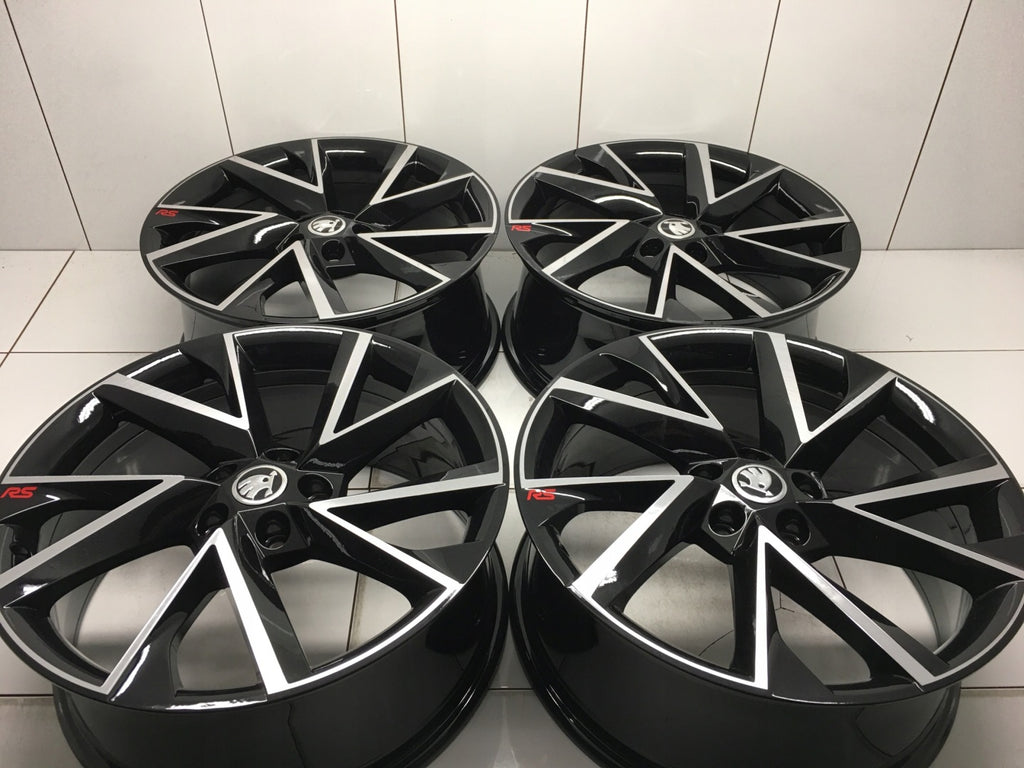 4x Alufelge 19 Zoll 8.0" 5x112 44ET 3V0601025AP Mg Superb I Rim Wheel FEL8272252202jc