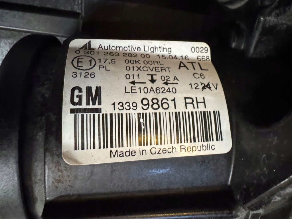 Frontscheinwerfer Opel Zafira C 13399861 Xenon Rechts Scheinwerfer Headlight