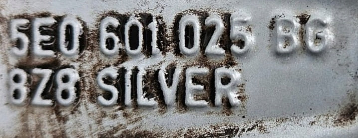 1x Alufelge 17 Zoll 7.0" 5x112 49ET Glanz Silber 5E0601025BG Skoda Octavia Iii