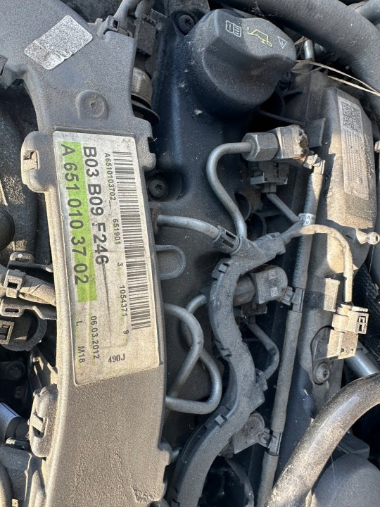Motor Mercedes-Benz Cla Gla 651901 1.8 CDI 120TKm Diesel Engine Unkomplett MOT3152552302zs