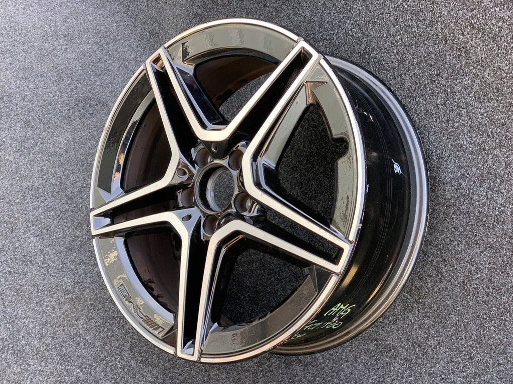 1x Alufelge 19 Zoll 7.5" 5x112 53ET Glanz Schwarz A2474011500 Mercedes-Benz W247 FEL5404568948wf