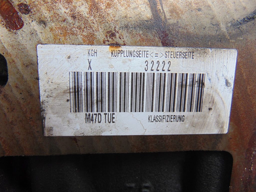 Motor BMW Compact E46 204D4 2.0 Diesel Engine Komplett