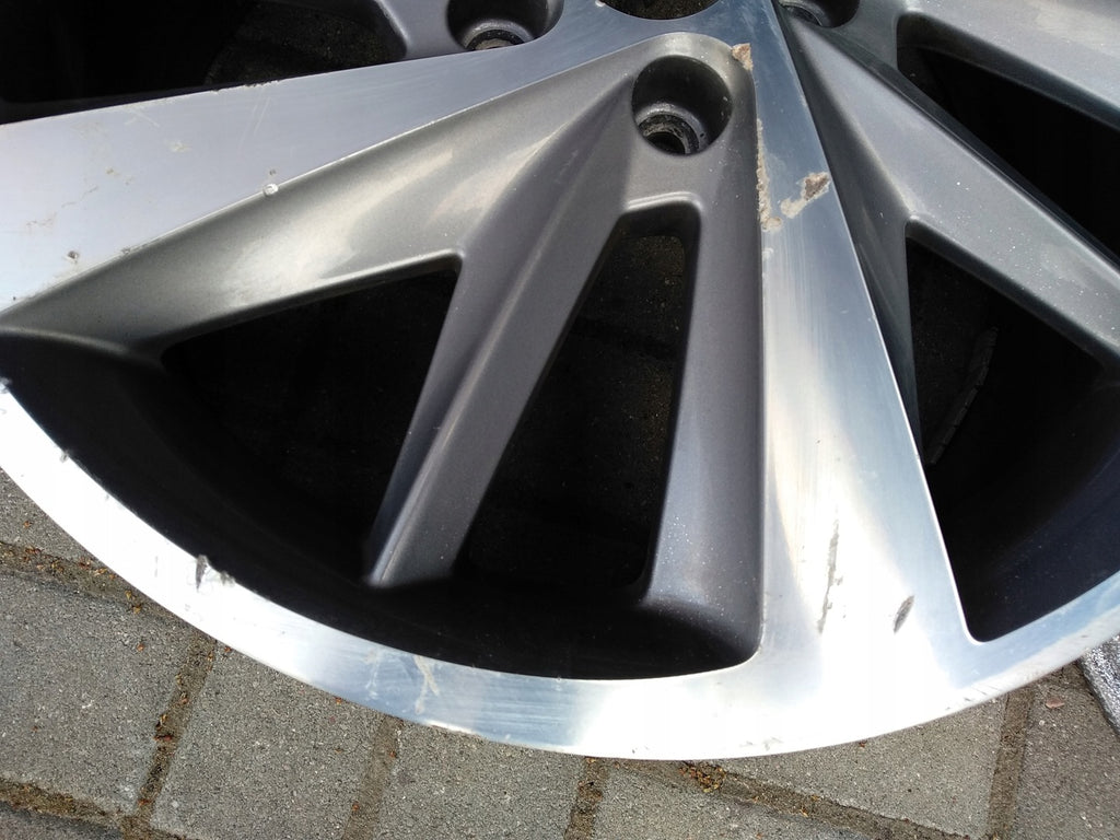 1x Alufelge 18 Zoll 7.5" 5x112 51ET Glanz Grau 5F0601025E Mg Leon Rim Wheel