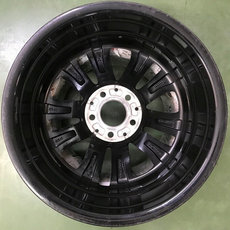 1x Alufelge 17 Zoll 6.5" 5x112 44ET Glanz Schwarz A1774012900 Mercedes-Benz