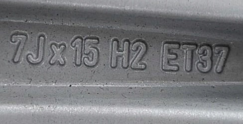 1x Alufelge 15 Zoll 7.0" 5x112 A2024010502 Mercedes-Benz Rim Wheel