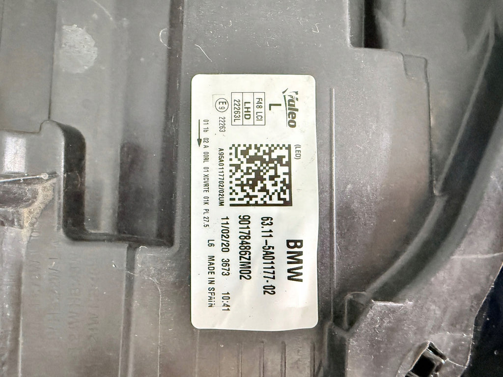Frontscheinwerfer BMW X1 F48 5A01177 0102213673 LED Links Scheinwerfer Headlight SCH1901019337te