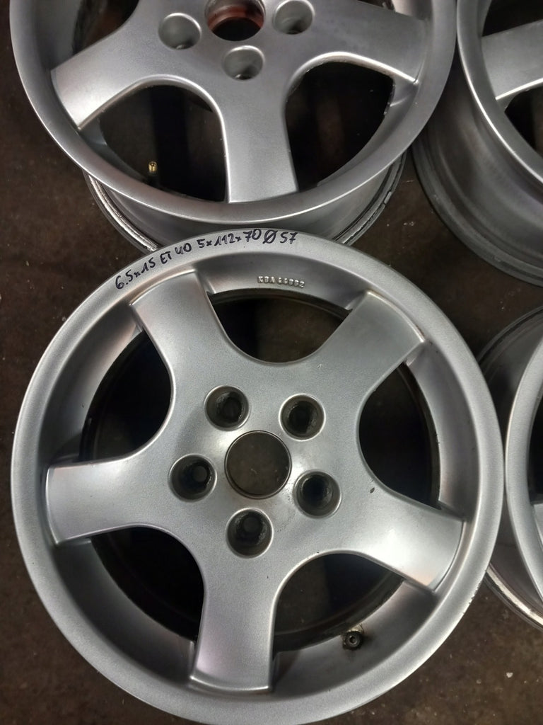 4x Alufelge 15 Zoll 6.5" 5x112 40ET KBA44882 Mercedes-Benz Octavia I Golf V FEL2616977301nu