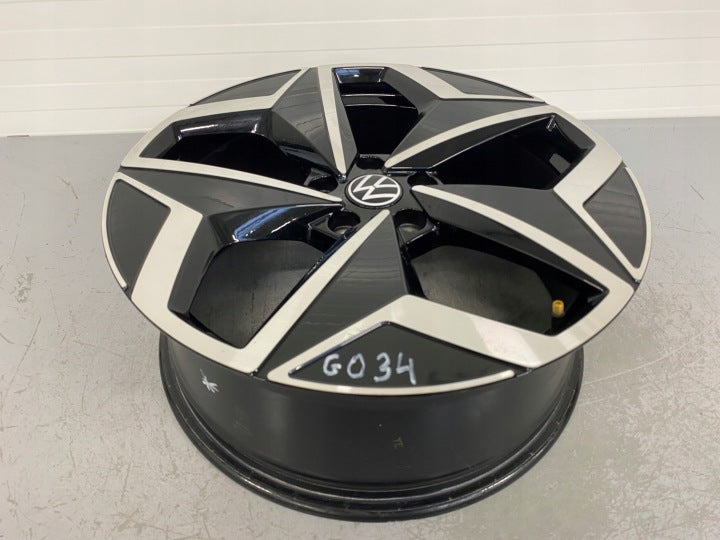 1x Alufelge 19 Zoll 7.5" 5x112 50ET Glanz Schwarz 10A601025H VW I Rim Wheel FEL2776375113wv