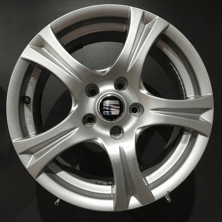 4x Alufelge 16 Zoll 7.0" 5x112 46ET Silber Seat Leon Exeo Rim Wheel FEL3163274000lh