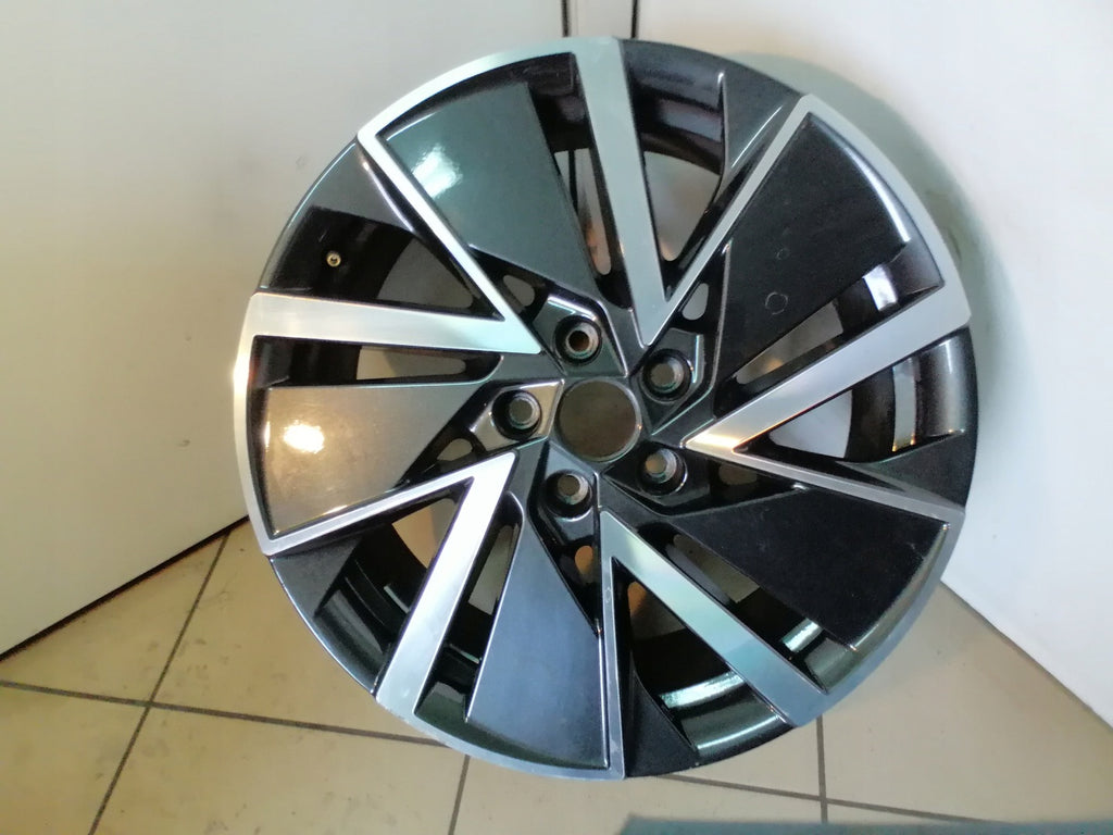 1x Alufelge 18 Zoll 7.5" 5x112 48ET Glanz Schwarz 5E3601025AD Skoda Octavia I FEL3285924013el