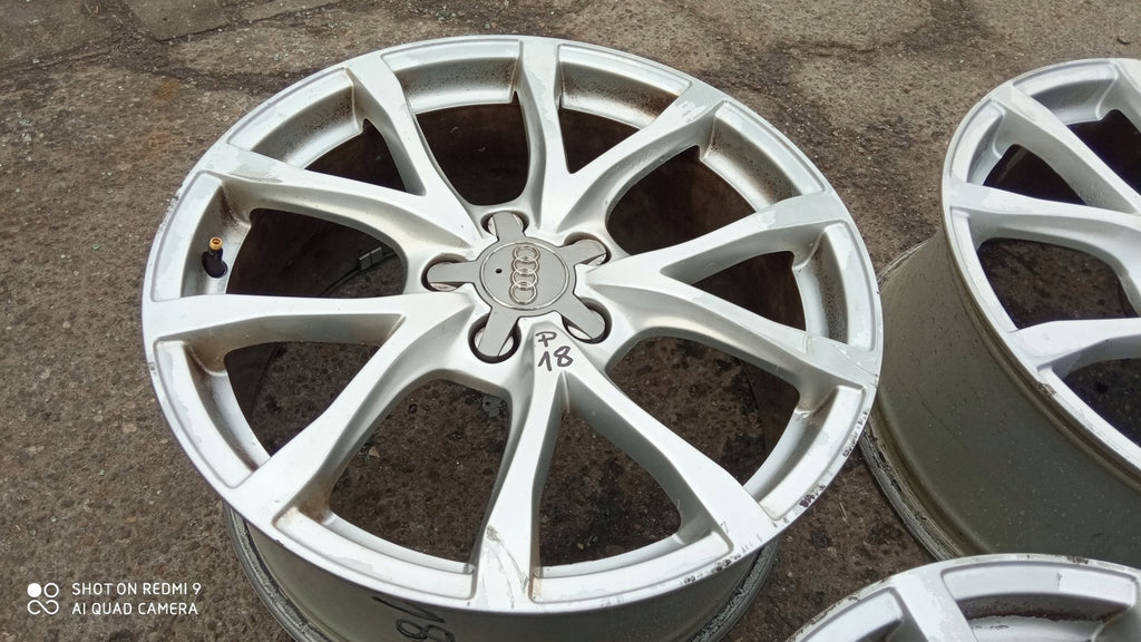 1x Alufelge 18 Zoll 8.0" 5x112 48ET Glanz Silber 4F0601025CD Audi A6 C6