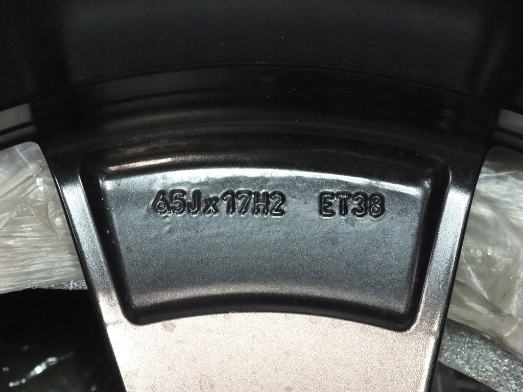 1x Alufelge 17 Zoll 6.5" 5x112 38ET Glanz Schwarz 565601025 Skoda Rim Wheel