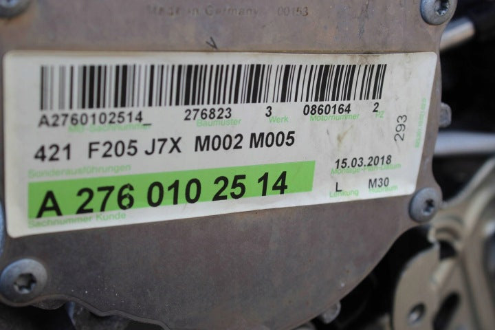 Motor Mercedes-Benz M276823 3.0 2015 Diesel Engine Komplett MOT8970322048fg