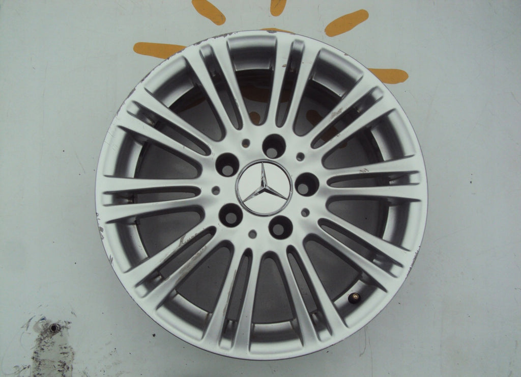 1x Alufelge 16 Zoll 6.0" 5x112 46ET Glanz Silber A1694012102 Mercedes-Benz W169