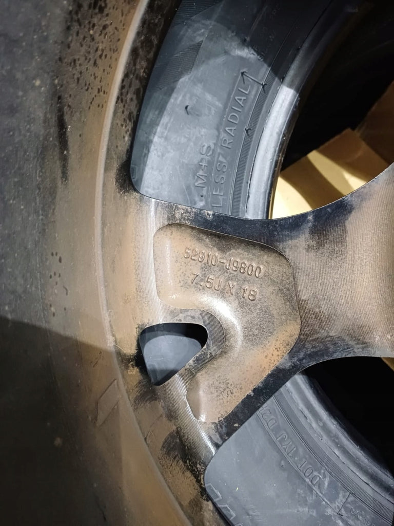 1x Alufelge 18 Zoll 7.5" 5x114.3 52ET Glanz 52910-J9800 Hyundai Kona Mg FEL3339287032wa