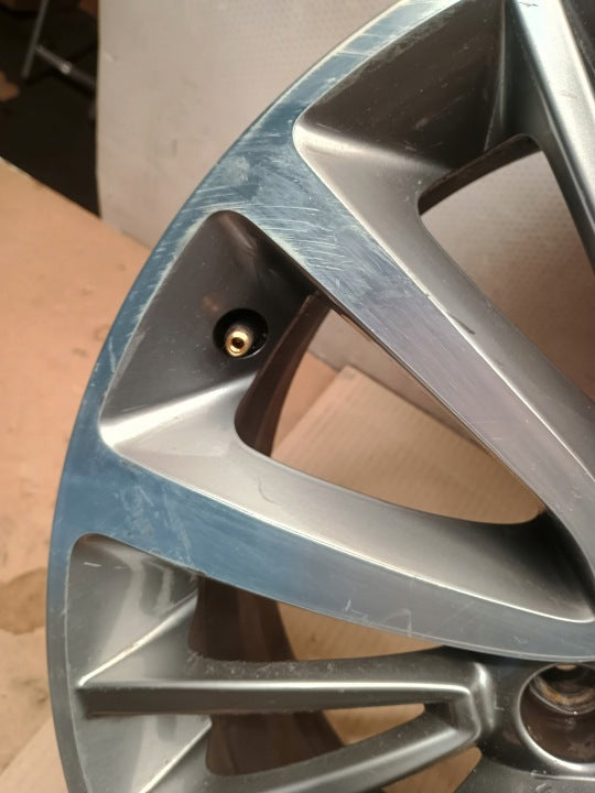 1x Alufelge 17 Zoll 6.5" 4x108 20ET Glanz Grau 672044871 Mg Crossland Rim Wheel FEL6958084279uf