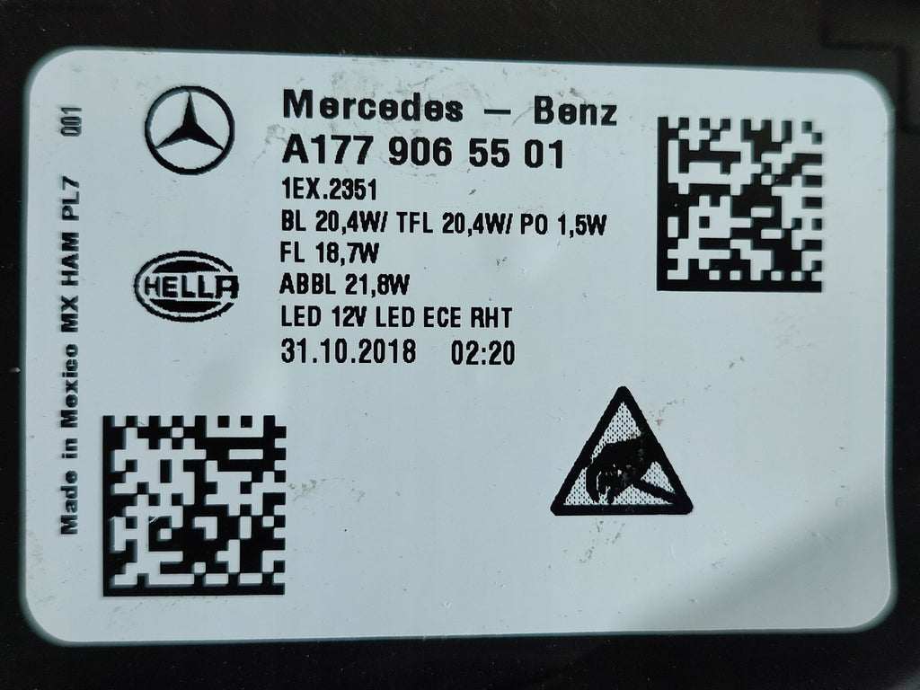 Frontscheinwerfer Mercedes-Benz W177 A1779065501 LED Links Headlight SCH3277329162fa