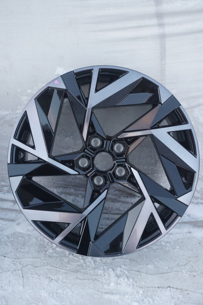 1x Alufelge 19 Zoll 7.5" 5x114.3 35ET Glanz Schwarz 403007989 Alpine II Captur FEL9098724499kg
