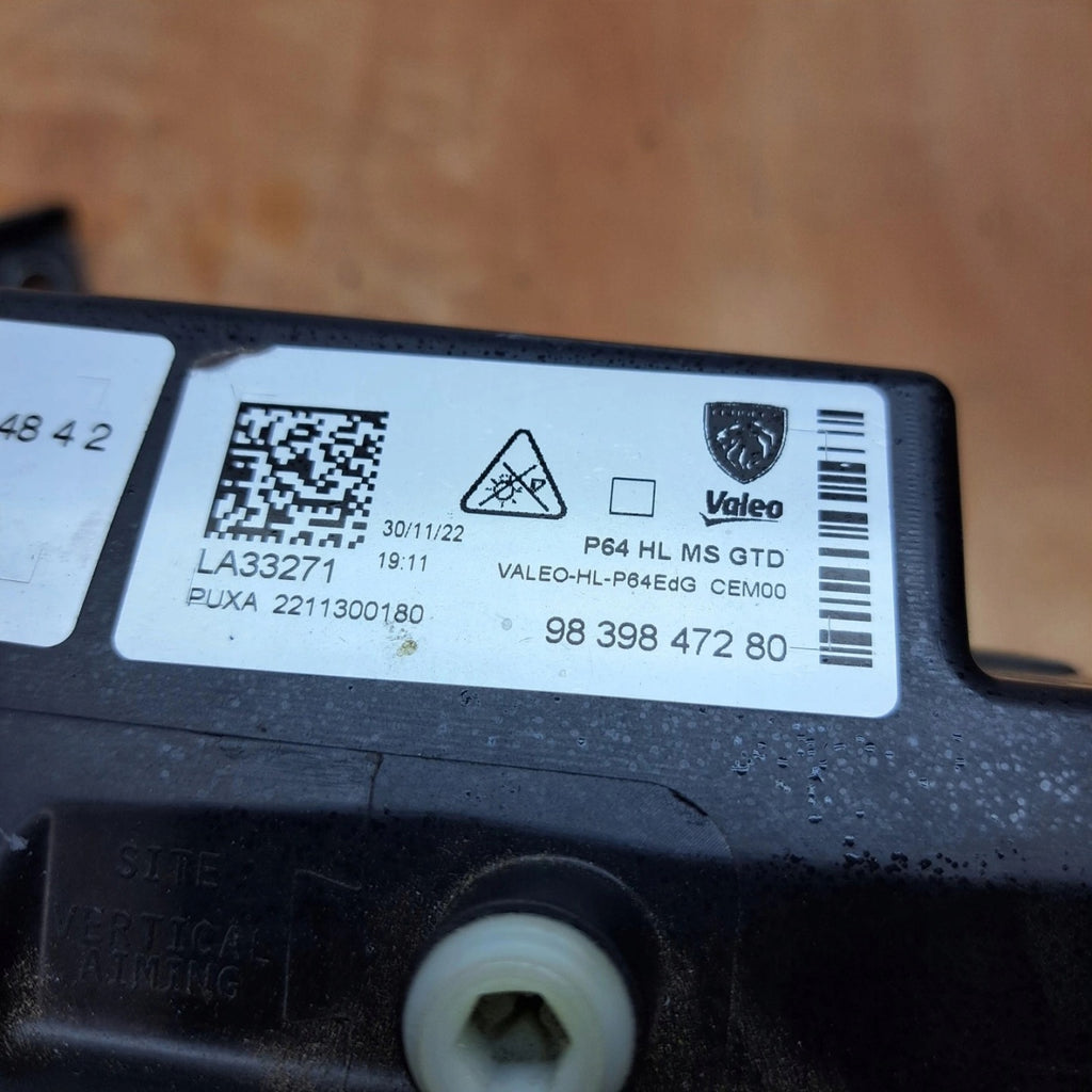 Frontscheinwerfer Peugeot 3008 9839847280 Links Scheinwerfer Headlight SCH2442534318tn