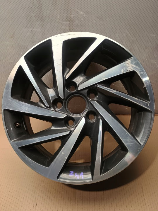 1x Alufelge 16 Zoll 6.5" 5x112 46ET Glanz Graphit 5G0601025DM Mg Golf VII I FEL2452526554mt