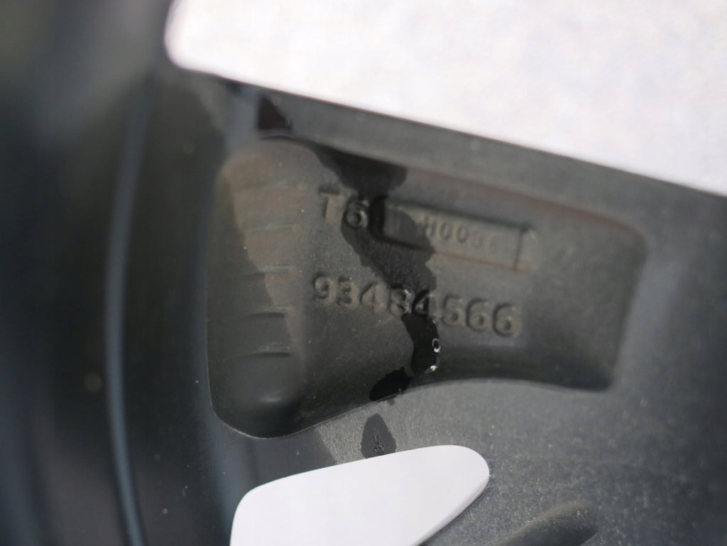 1x Alufelge 16 Zoll 6.5" 4x108 32ET Glanz Schwarz 9833892580 Opel Corsa F FEL2213010286sm