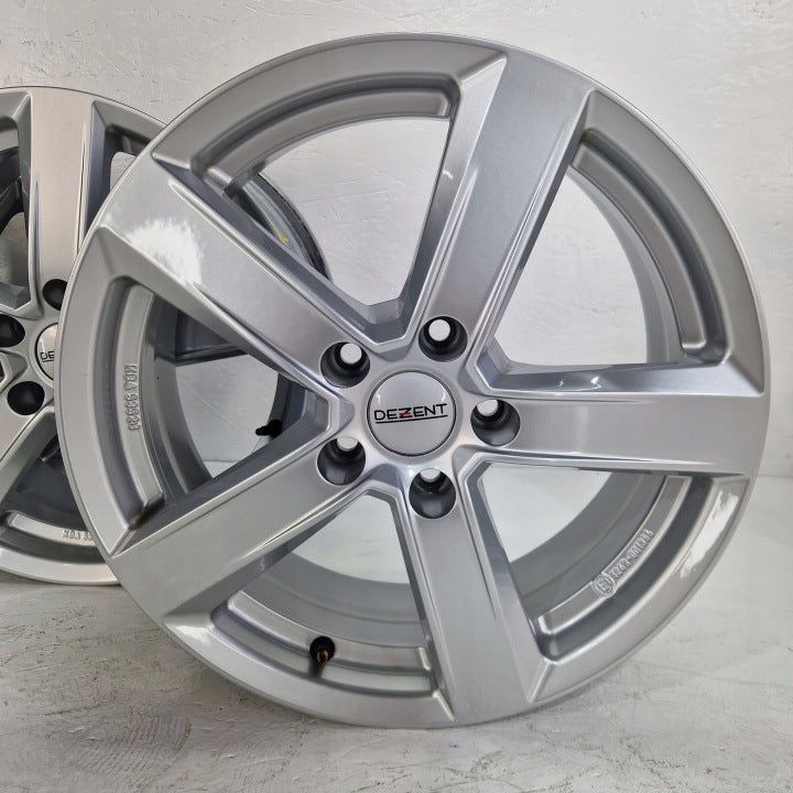 4x Alufelge 17 Zoll 6.5" 5x112 43ET Silber KBA53528 Rim Wheel FEL2490580143xz