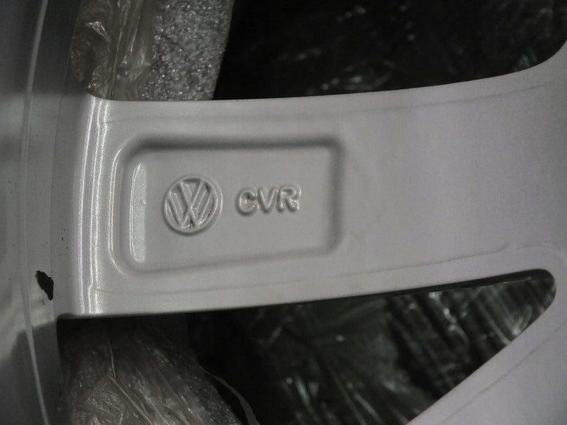 1x Alufelge 18 Zoll 8.0" 5x112 25ET Glanz Silber 760071498 VW Touareg Rim Wheel