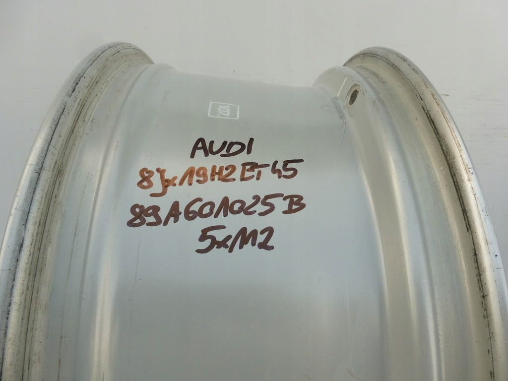 1x Alufelge 19 Zoll 8.0" 5x112 45ET Glanz Schwarz 89A601025B Audi Q4 Rim Wheel FEL2643282960fr