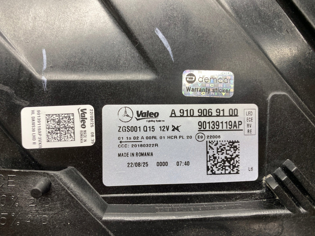 Frontscheinwerfer Mercedes-Benz Sprinter A9109069100 LED Rechts Headlight SCH3089021881lb