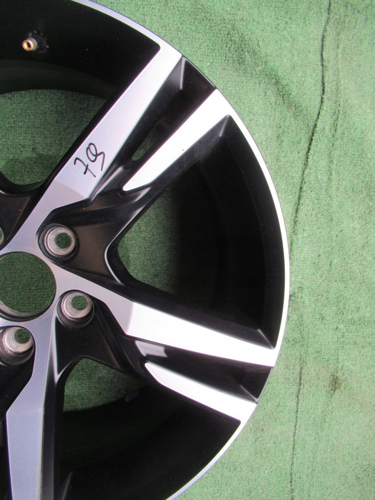 1x Alufelge 18 Zoll 7.5" 5x108 50,5ET Glanz Schwarz 31445812 Volvo Xc60 Xc40