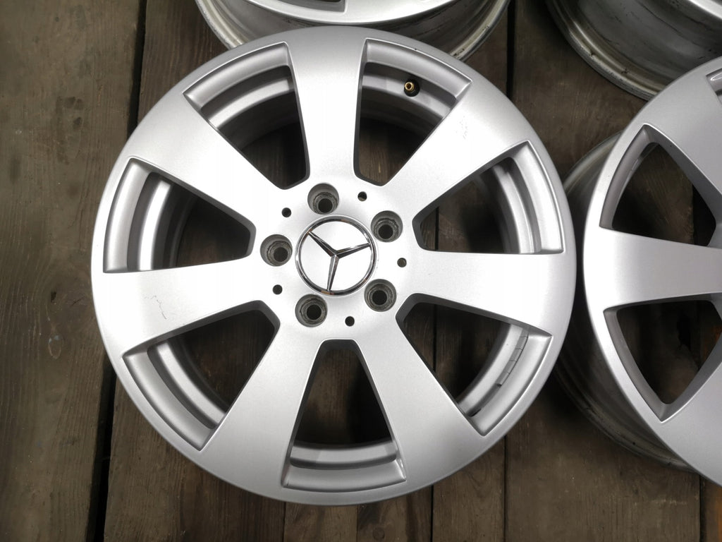 4x Alufelge 16 Zoll 6.0" 5x112 39ET Silber 2044011002 Mercedes-Benz W204 FEL6323904210mt