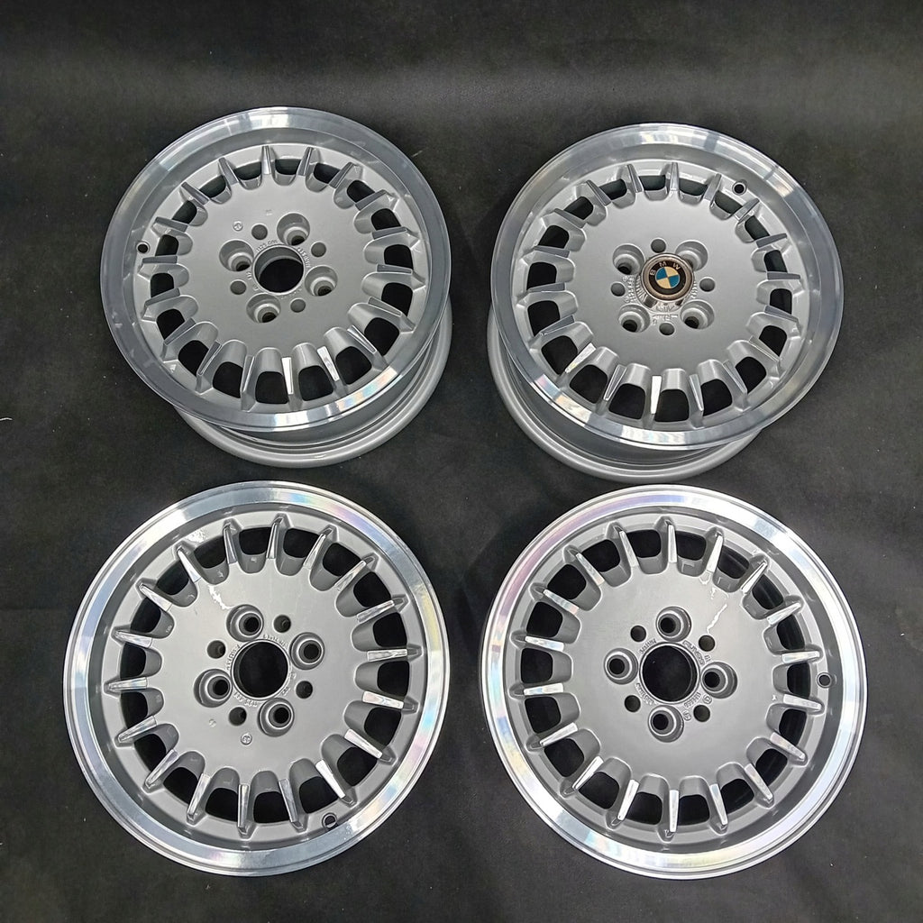 4x Alufelge 14 Zoll 6.0" 4x100 35ET Glanz Silber 1125688 BMW 3 E30 Rim Wheel FEL3737469251jo