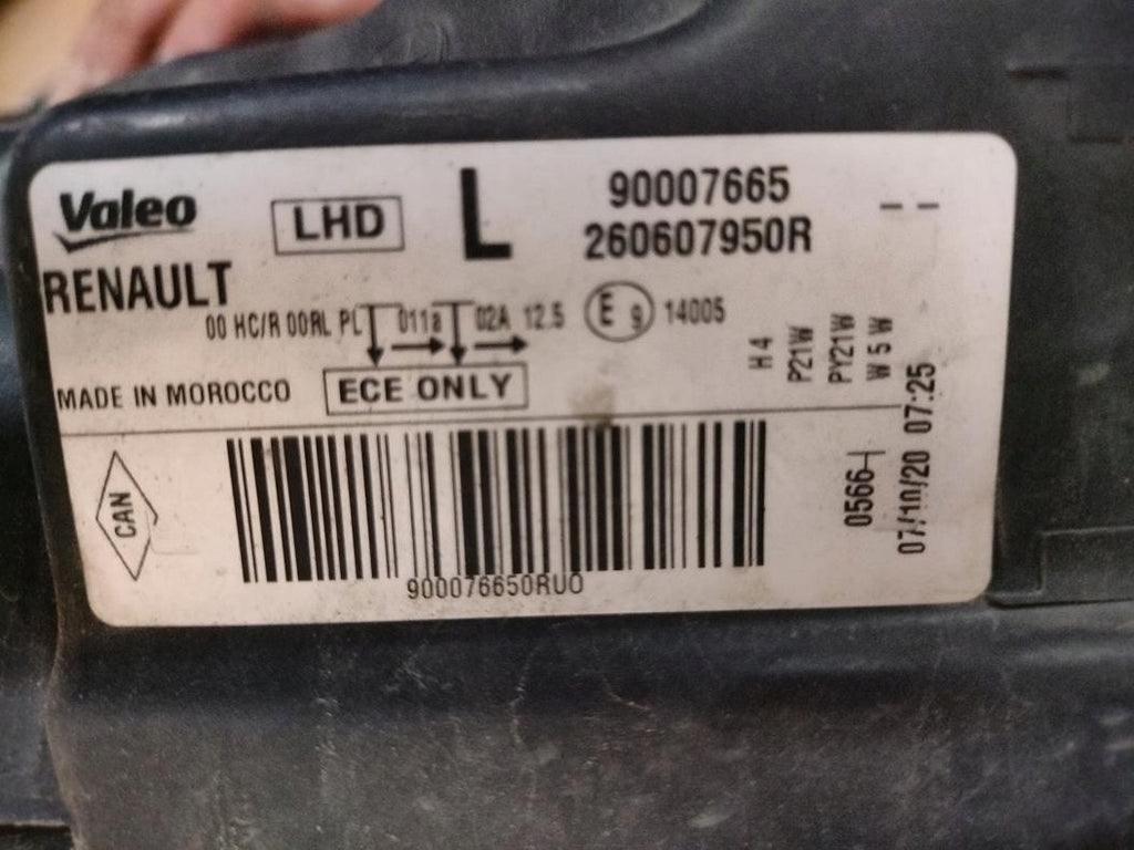 Frontscheinwerfer Dacia Dokker 260607950R Links Scheinwerfer Headlight